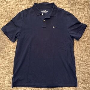 Vineyard Vines Men's Medium Classic Blue Polo